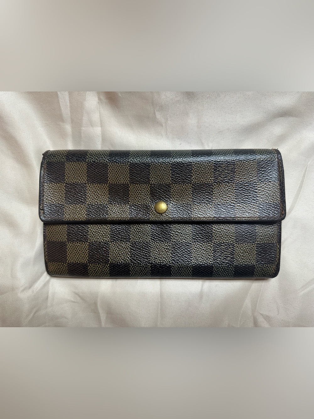 Louis Vuitton Damier Ebene Sarah Long Wallet